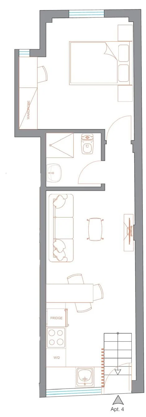 Floor plan of the apartment