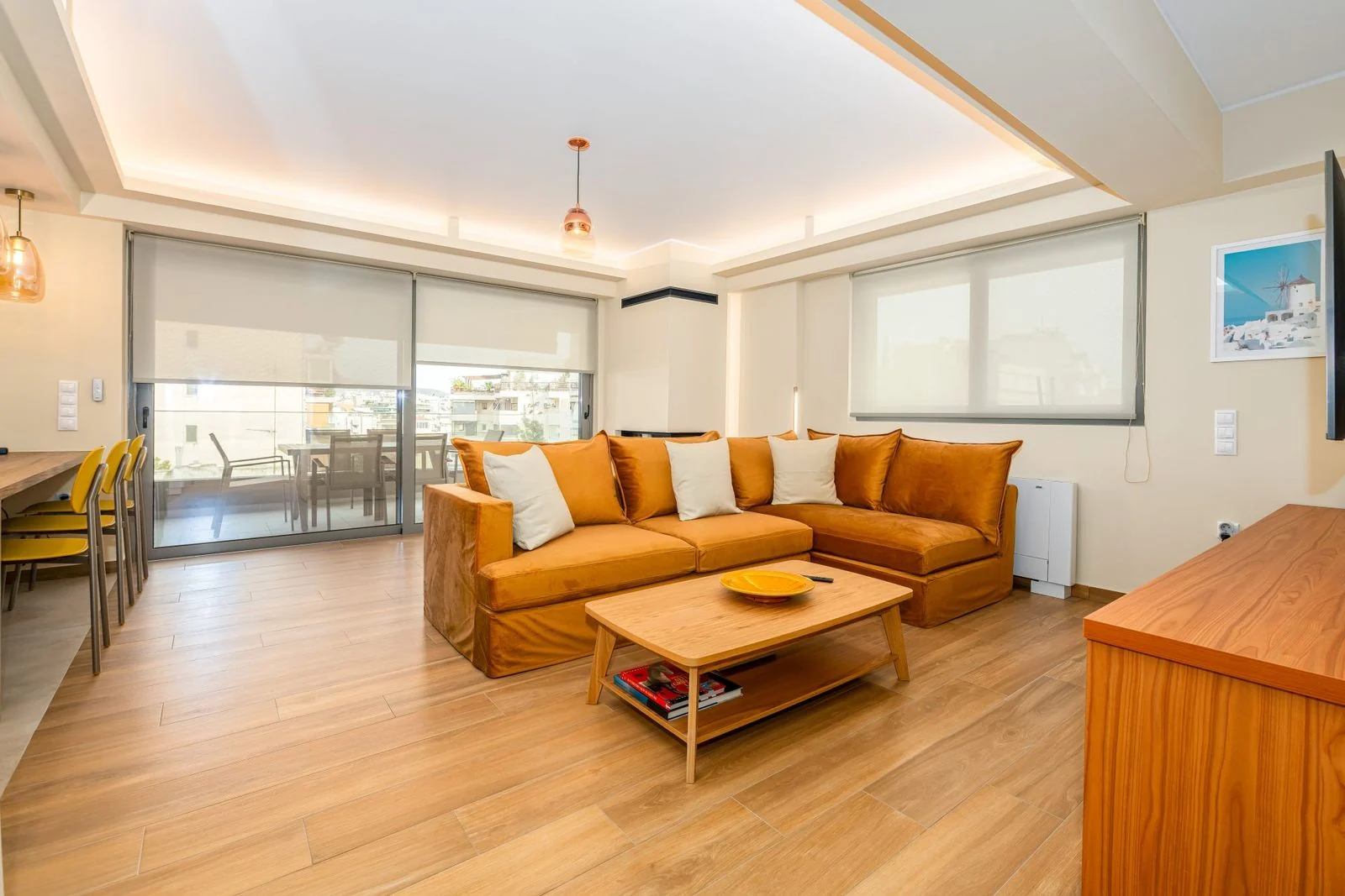 Living room and terrace doors, Palaio Faliro apartment