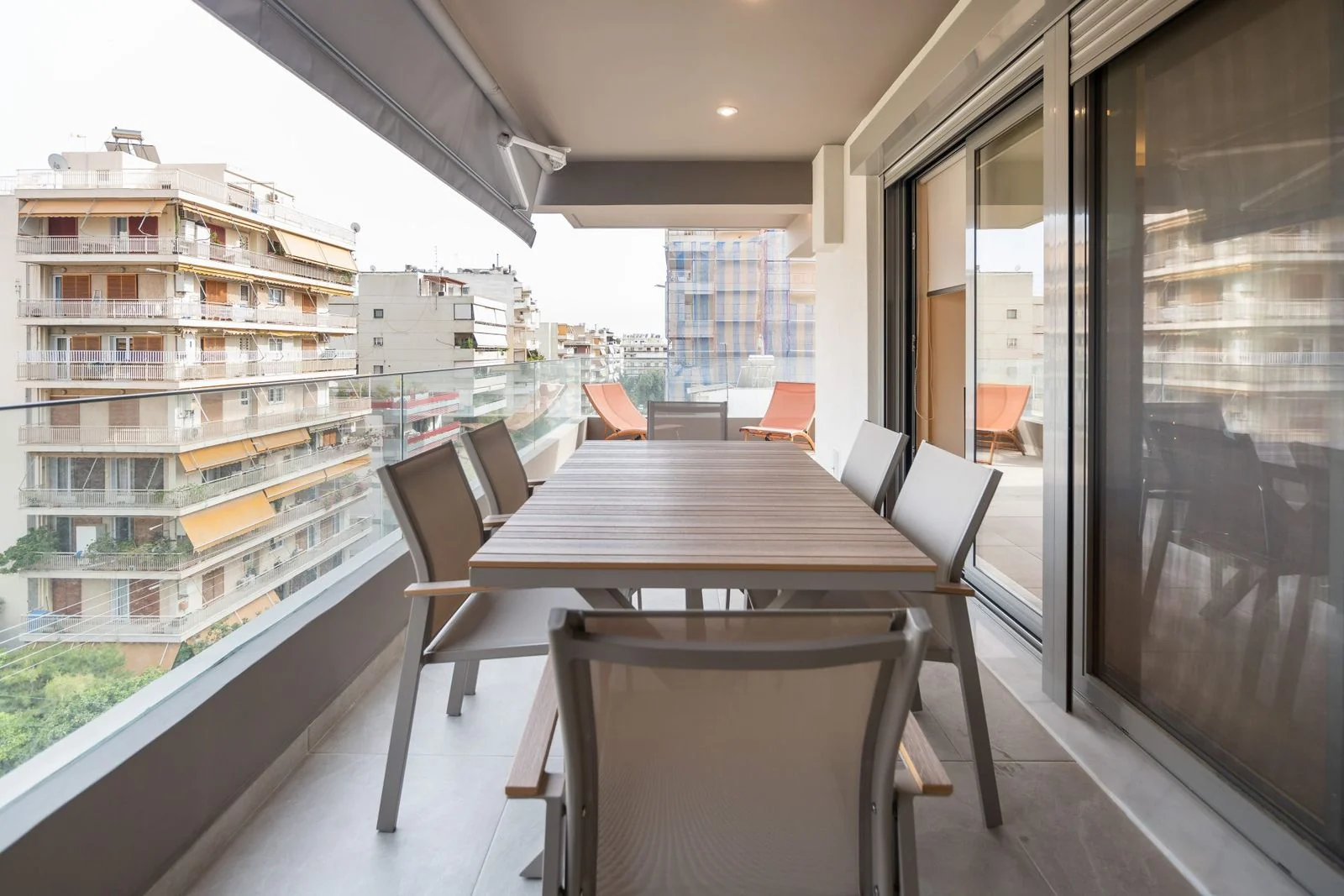 Furnished terrace, Palaio Faliro apartment