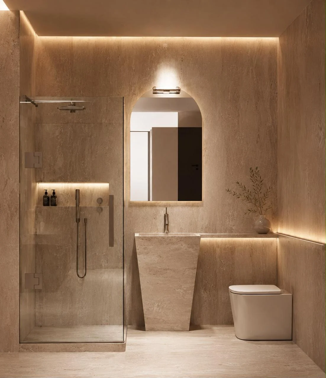 Ampelokipi residence bathroom