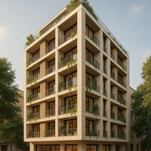 Concept render, corner perspective